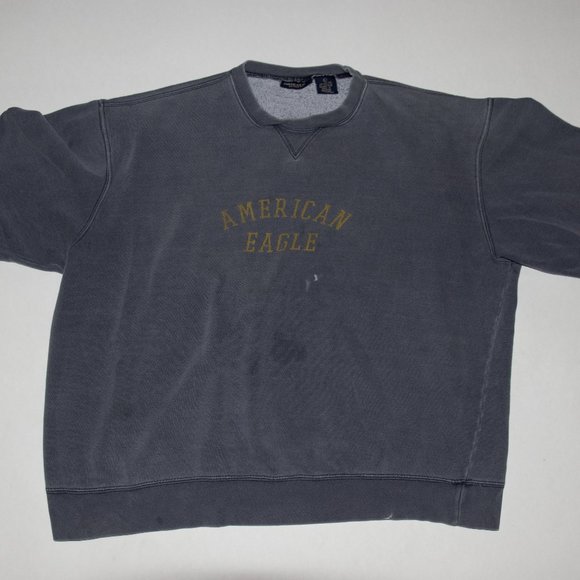 American Eagle gray slogan sweatshirt - Picture 1 of 3
